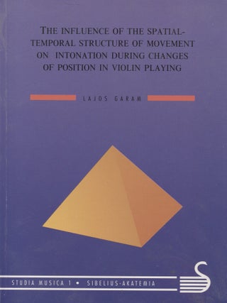 Item #7974 The Influence of the Spatial-Temporal Structure of Movement on Intonation During...
