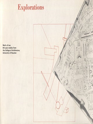 Item #8035 Explorations : Work of Two 4th Year Studios from the College of Architecture,...