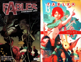 Lot of five Fables trade paperbacks, #1-3, #10, #15