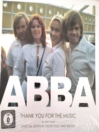 Item #8069 ABBA : Thank You For The Music : Special Edition : Four DVD and book. John Tobler