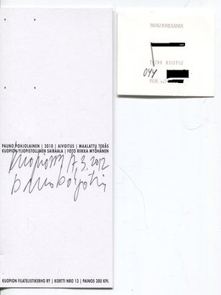 Pauno Pohjolainen - With signed card and visiting card