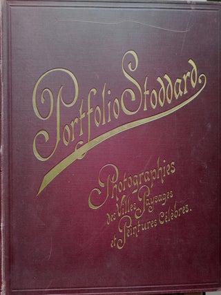 Item #8274 Portfolio de photographies des villes, paysages et peintures celebres rassemblees sous...